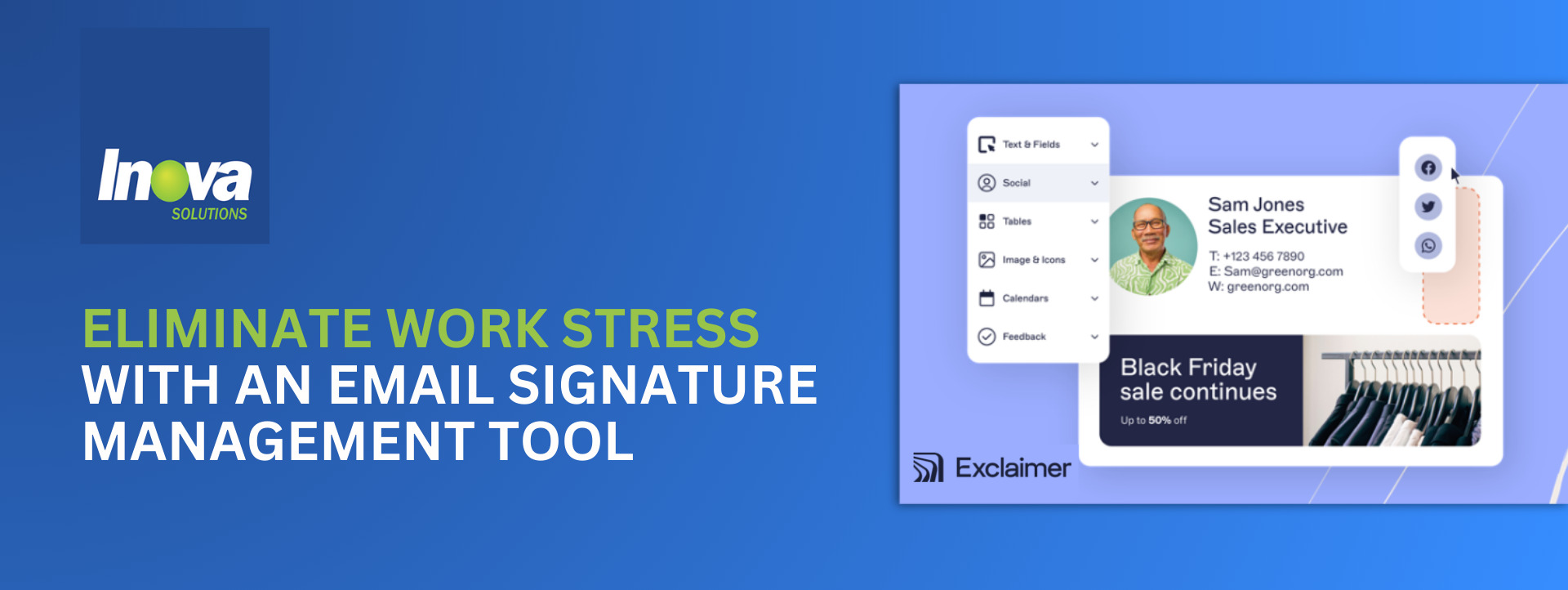 Eliminate work stress with an email signature management tool